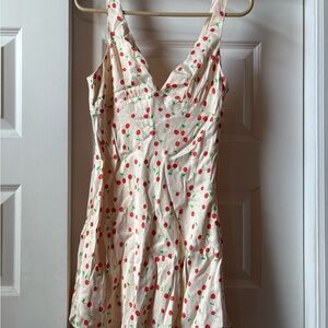 Cherry Print Viral Sleeveless Zara Dress